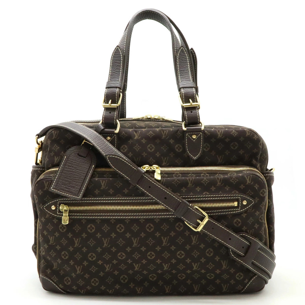 LOUIS VUITTON Monogram Lin Sac Lange Tote Bag Mothers Shoulder Ebene Brown